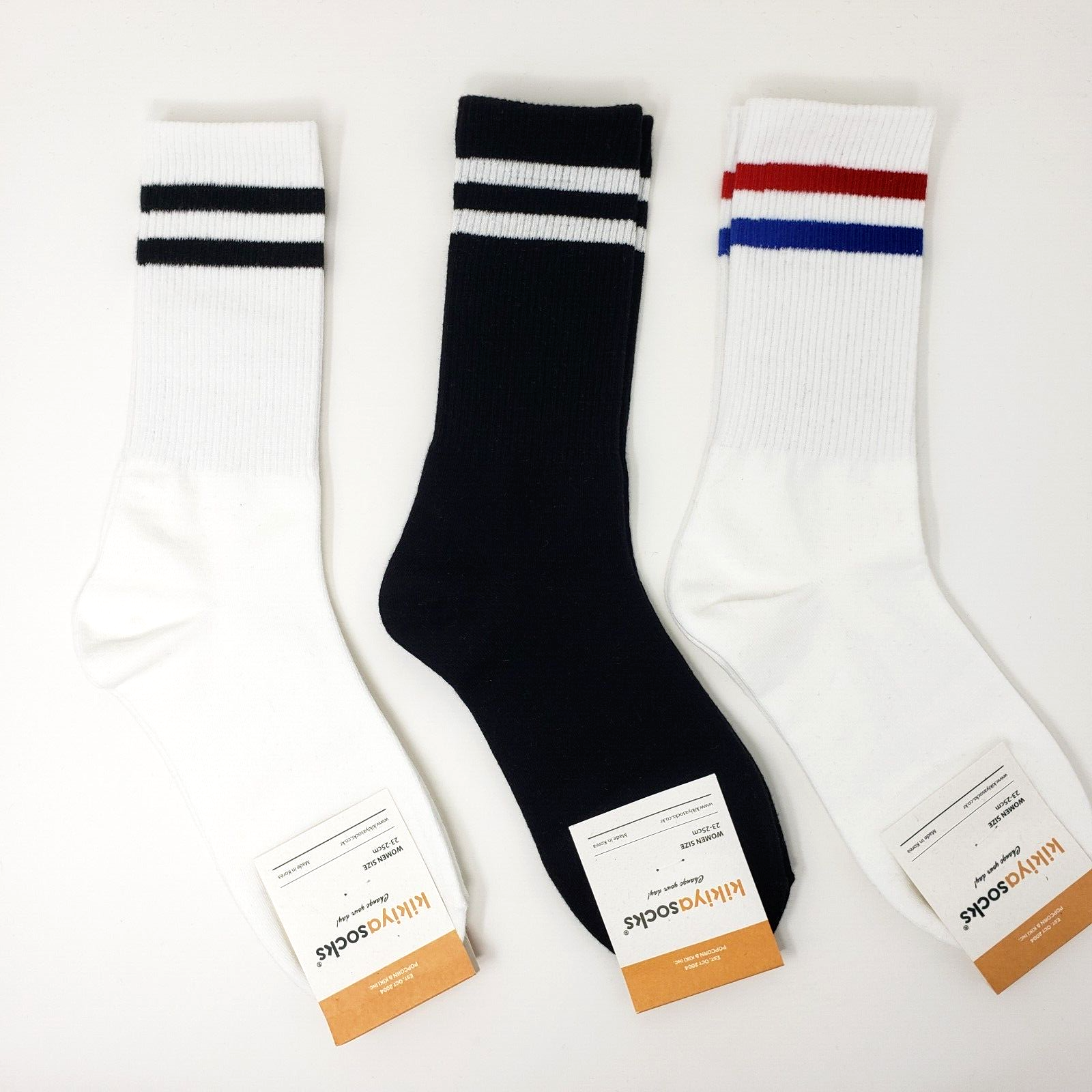 Striped  Kikiya Socks 3 Pairs