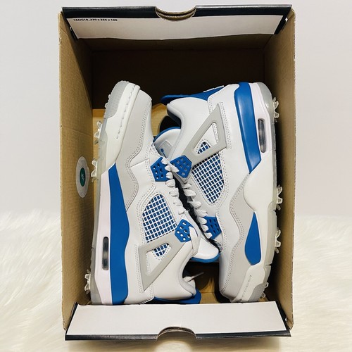 Pre-owned Jordan Men's Size 7 -  4 Golf Military Blue 2021 (cu9981-101). In Gray