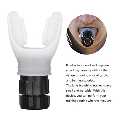 Silicone Breathing Exercise Device Lung Expander Breathing Trainer Exerciser A