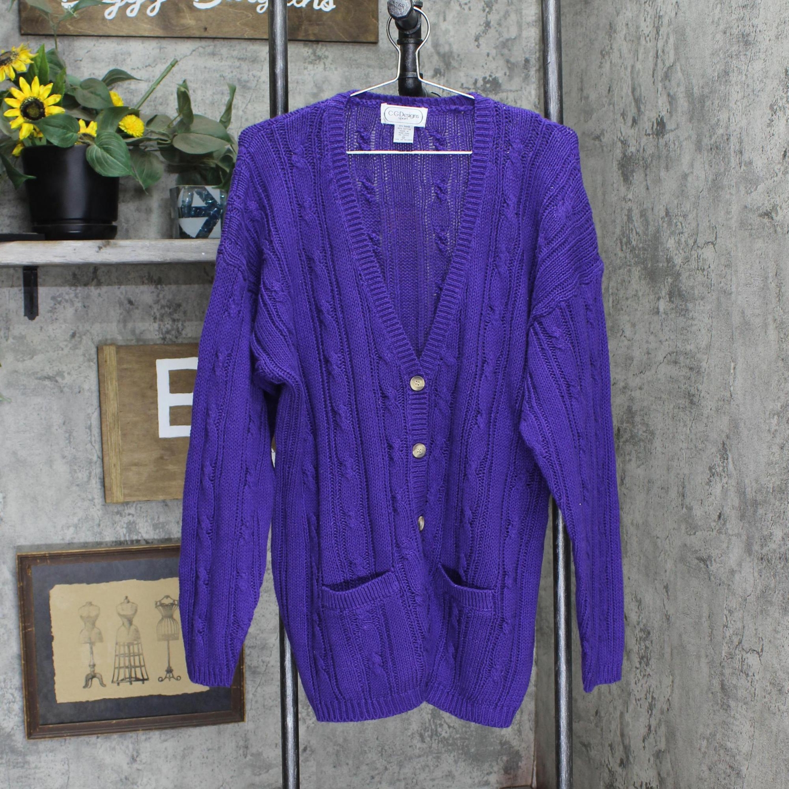 cG Designs Sport Womens Oversized Vintage Heavyweight
