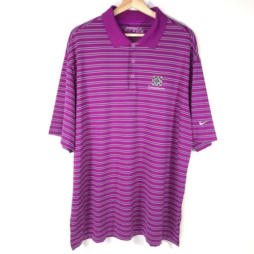 Nike Golf Dri Fit Stripe Polo Shirt Encanterra Golf Club Men’s XL