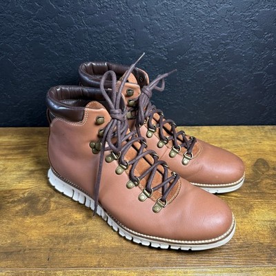 Cole Haan Zerogrand Hiker C25555 Tan Leather Boots Mens 9M