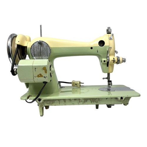 Vintage 1950s Riccar Model 15 Sewing Machine Green
