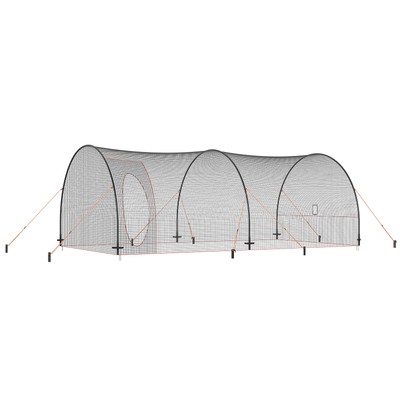 VEVOR 22FT Softball Baseball Cage Net and Frame Heavy Duty Pitching Batting Cage