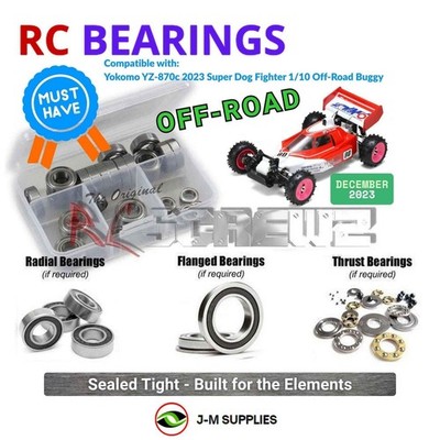 RCScrewZ Rubber Shielded Bearing yok064r for Yokomo 870C Super Dog Fighter | KIT