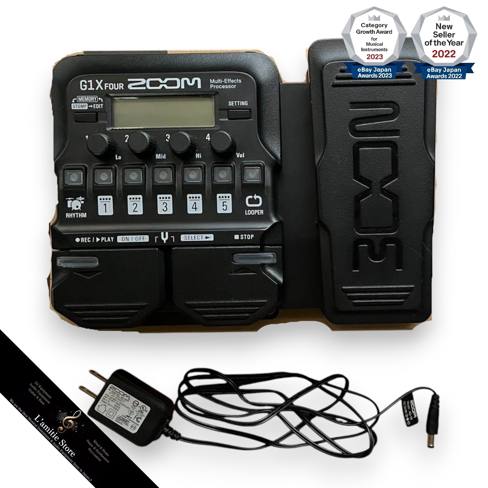 ZOOM G1X FOUR 純正アダプター付！ ZOOM / G1X FOUR -純正ACアダプター付-