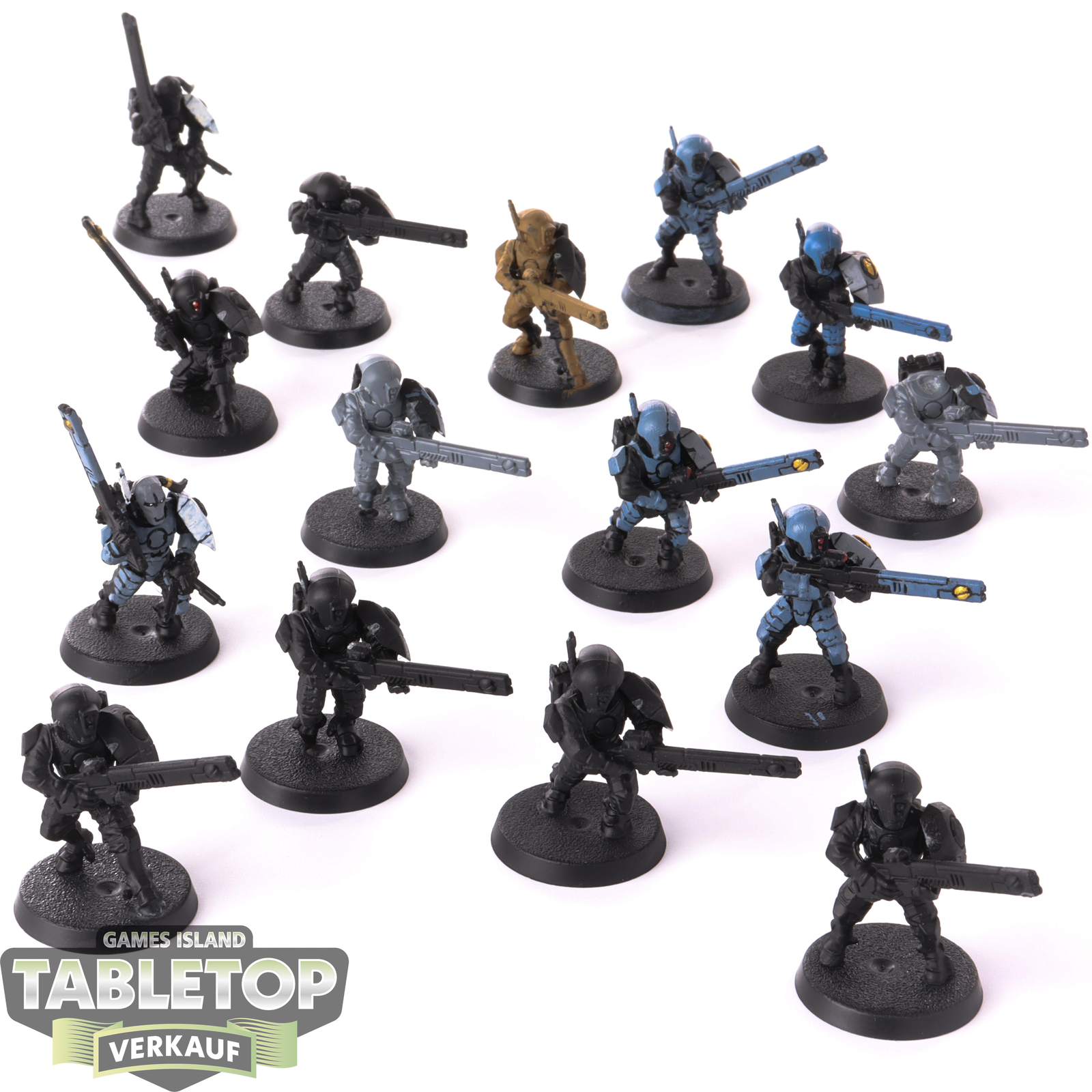 Tau Empire - 15 Fire Warriors  - teilweise bemalt