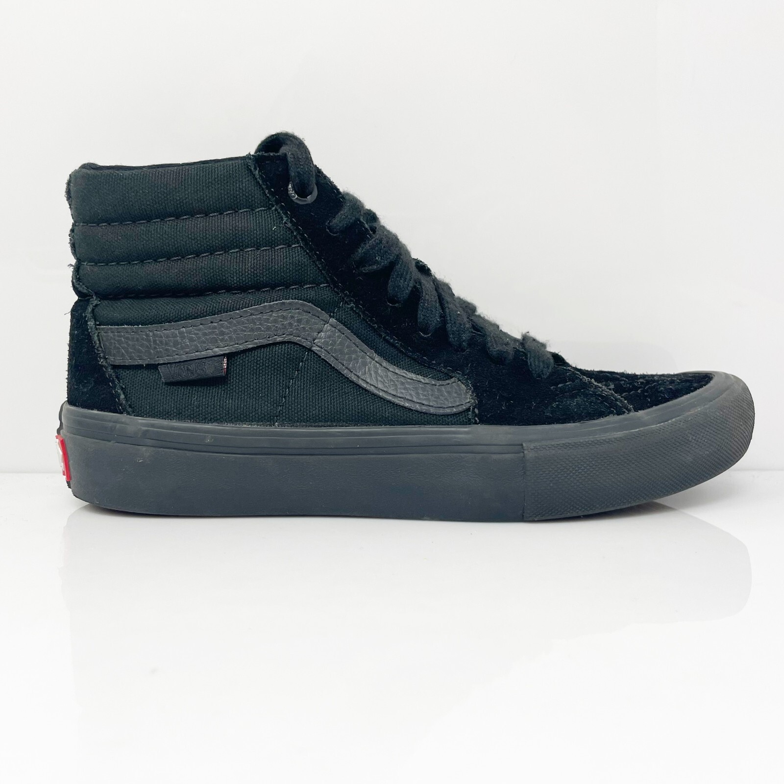 Vans Mens Sk8 Hi 721454 Черная повседневная обувь Кроссовки Размер 4, Черный, Sk8 Hi