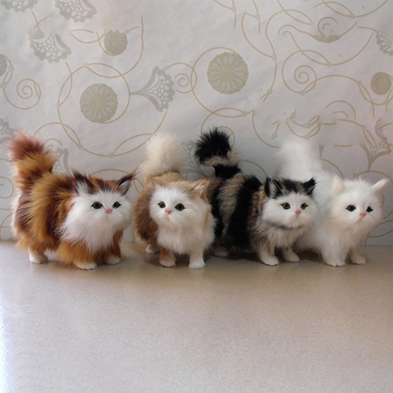 Realistic Cat Doll Hugging Stuffed Animal Toy Great Gift for