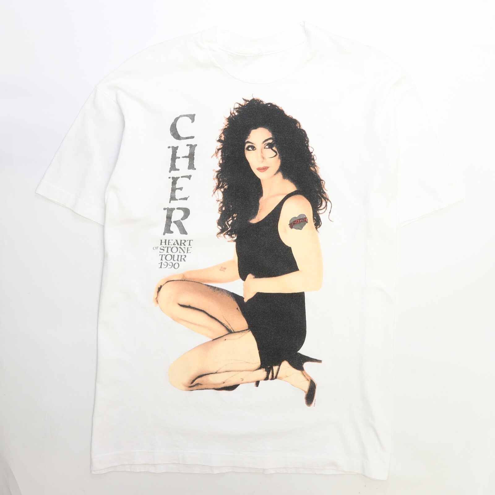 アイドル 90s vintage tour CHER T-shirt / size/ XL Vintage Cher Heart Of Stone Tour T-Shirt Size XL Music 1990