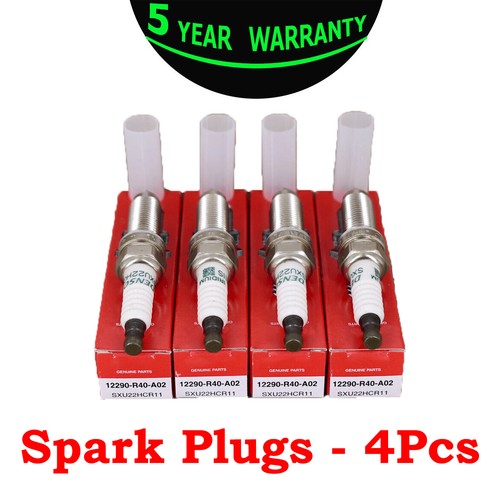 4pcs Spark Plugs Iridium 12290-R40-A02 SXU22HCR11S 3461 For