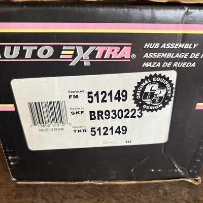 NOS Auto Extra Wheel Bearing and Hub Assembly 512149 fits 97-03 Ford Windstar