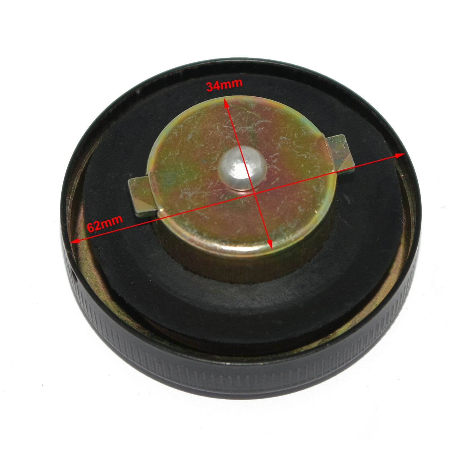 New Black Colour Steel Fuel Cap For Massey Ferguson Tractor 35 35X 65 