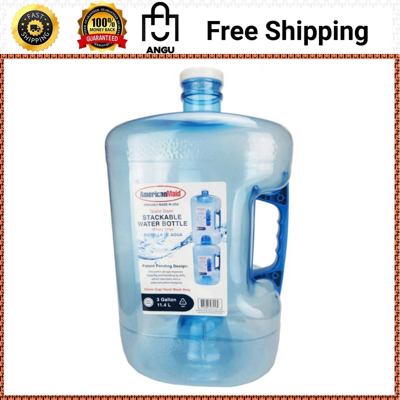 American Maid 3 Gallon Stackable Water Bottle - Space-Saving & Easy to Refill!