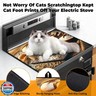 BSFHH Heat-Resistant Glass Stove Top Cover with Anti-Slip Rubber Coating – Electric Stove Protector, Scratch-Resistant, Expands Counter Space, Stylish Kitchen Decor (Dessert)