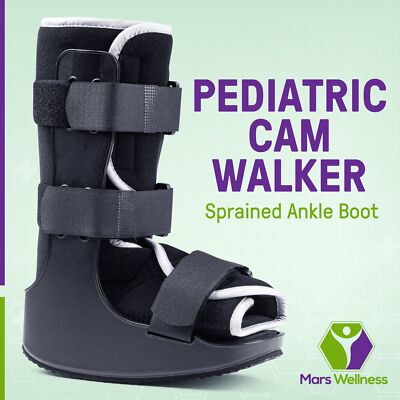 NEW Mars Wellness Premium Pediatric Cam Walker Fracture Ankle Boot