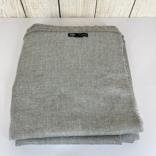 Beadspread 47in X 82in Gray Lightweight Solid Fringed Cozy