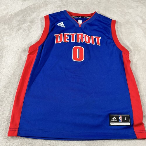 【激レア】アディダス ジャージ サイズM　NBA　PISTONS ブルー Adidas Detroit Pistons #0 Andre Drummond Youth Blue Jersey