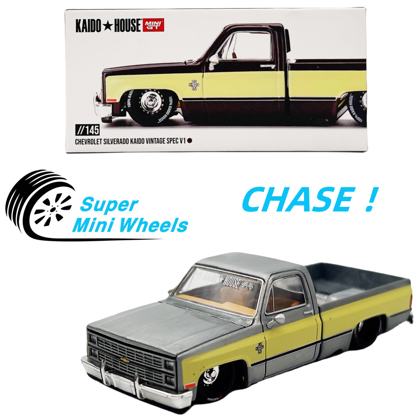 CHASE Mini GT x Kaido House 1:64 Chevrolet Silverado KAIDO