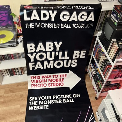 Lady Gaga 2011 Monster Ball 6 Foot Vinyl Promotional Banner