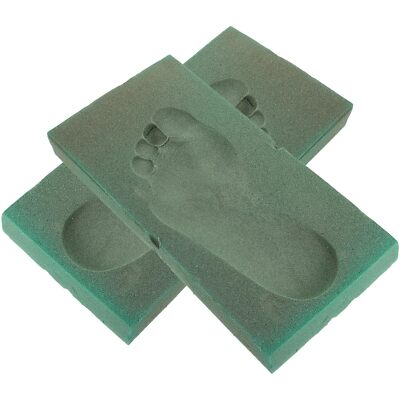 Box Foot Molding Box Oot Impression Foam Case Footprint Casting Mold Footprin...