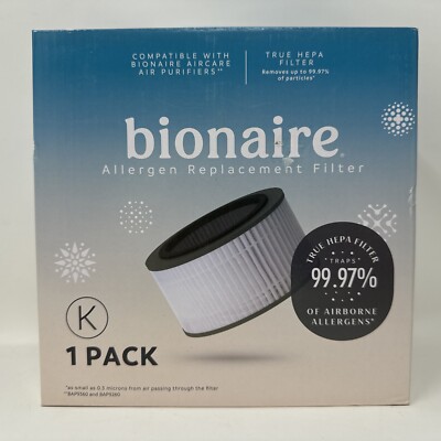 bionaire GENUINE AIR PURIFIER REPLACEMENT FILTER ''K'' BAPF160 for BAP9360 BAP9260