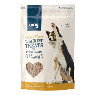 Amazon Brand   Wag Chicken Flavor Training Treats for Dogs 2 lb. Bag 32 oz