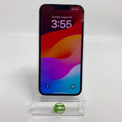 Broken Factory Unlocked Apple iPhone 14 eSIM 128GB 17.5.1 MPUX3LL/A Cracked