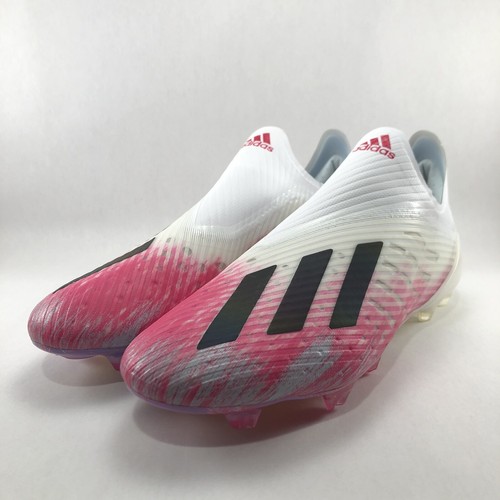 Adidas X19+ FG UNIFORIA White Shock Pink Soccer Cleats Mens Adidas X19+ FG UNIFORIA White Shock Pink Soccer Cleats Mens