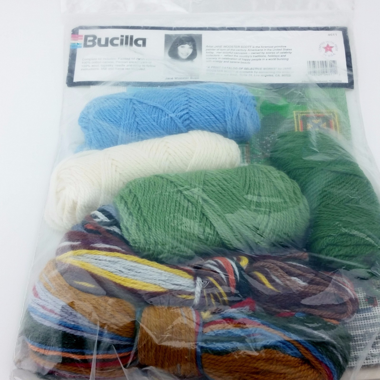 Bucilla Needlepoint Kit Airing the Quilts Jane Wooster Scott 4611 Unused Sealed