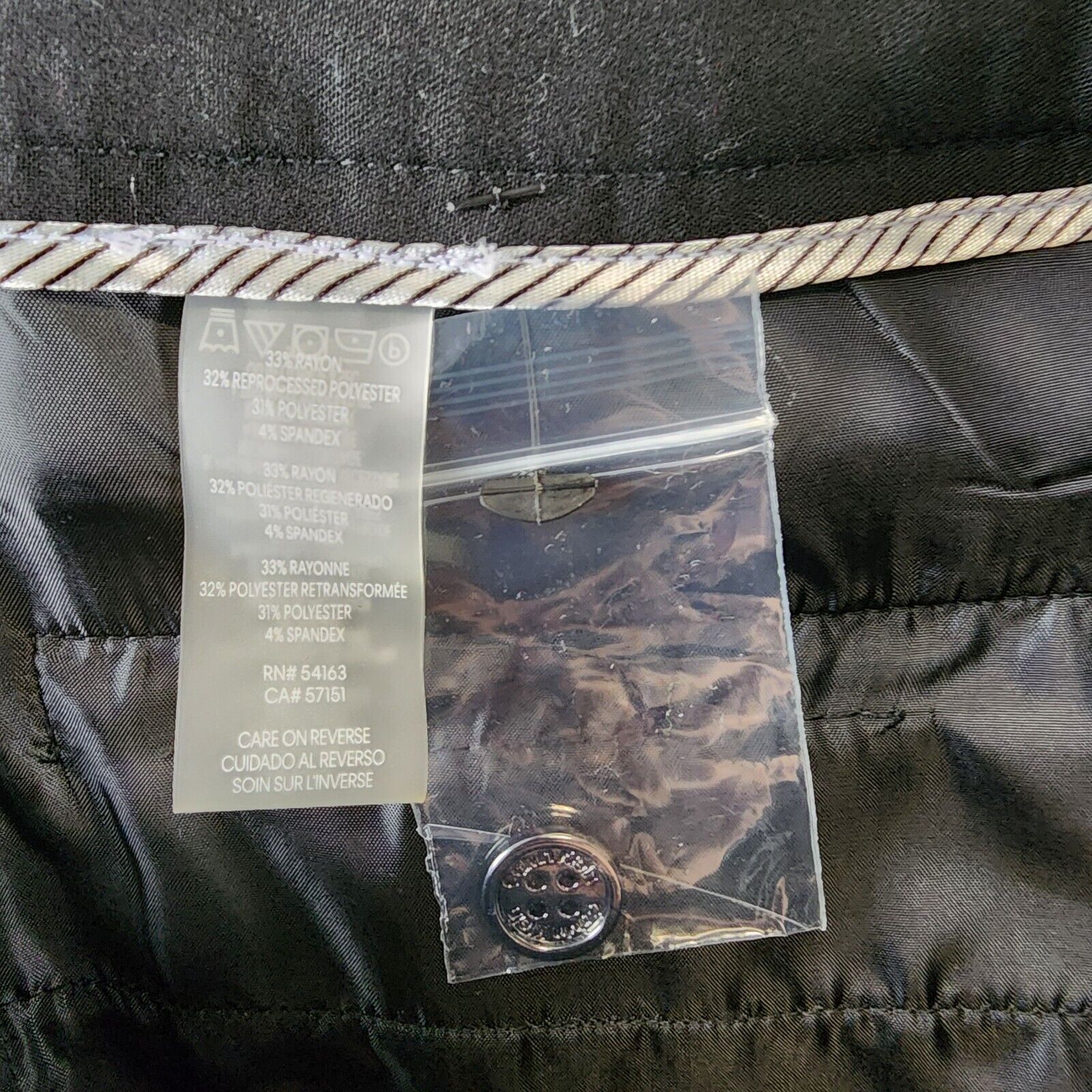 Calvin Klein Highline Ankle Length Pants Women's 6 Black Elastic Waist Pull On - Picture 11 of 15