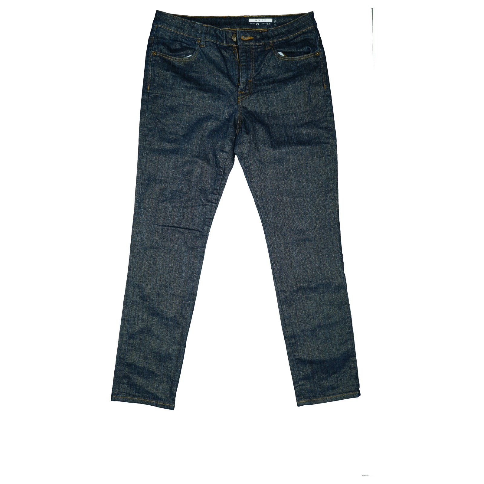 Edc By ESPRIT Damen Skinny Jeans – Distressed Look, Mit Offenen Fransensäumen, Lässiger Denim