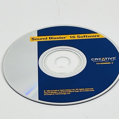 Sound Blaster 16 Software CD-ROM 1994 Creative Technology 1213330080-2