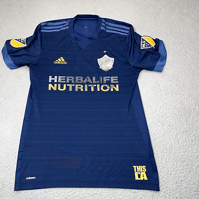 LA Galaxy Zlatan Ibrahimovic Soccer Jersey Mens Medium Blue MLS Football Kit