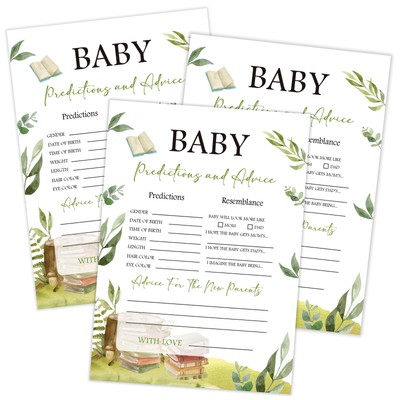 Storybook Baby Predictions and Advice Cards, Baby Shower Game, Pack of 30 Gam...