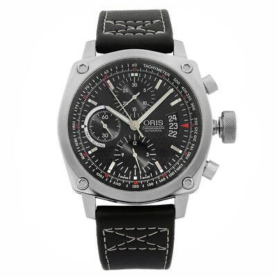 Oris BC4 Chronograph Steel Black Dial Watch 01 674 7616 4154-07 5 22 58FC