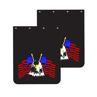 24''x30'' Mud Flaps for Semi-truck Trailer Heavy Duty Truck Mudguards 2Sets Black