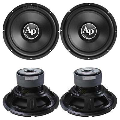 (4) Audiopipe TS-PP3-12-D4 | 12 Inch 1600W DVC 4 Ohm Car Audio Subwoofers 12in.