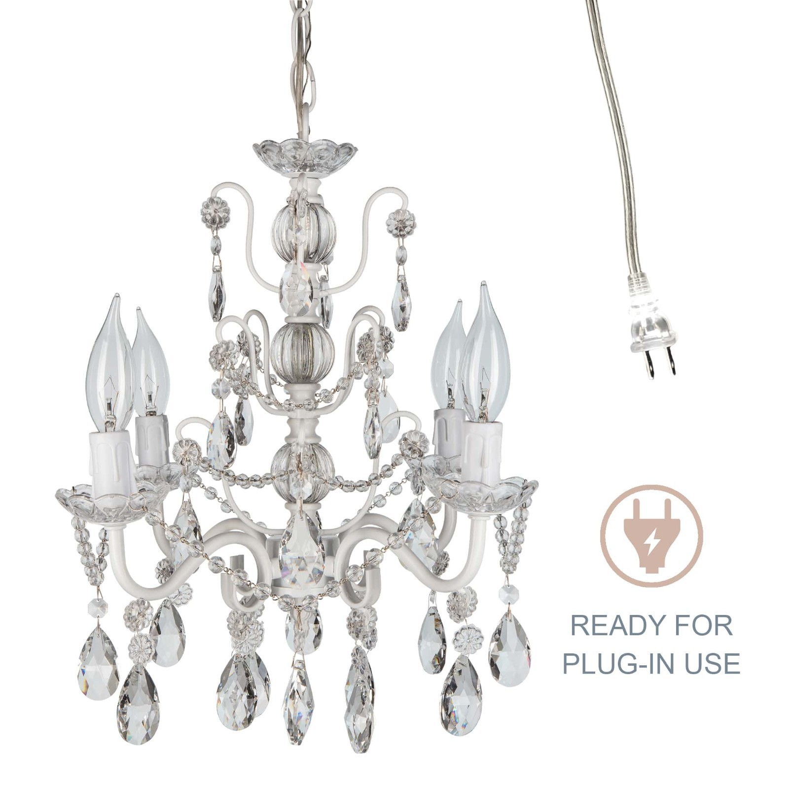 Vintage Small Crystal Chandelier Room 