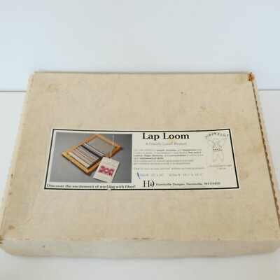Vintage Harrisville Designs Hardwood Lap Loom Wood Size A 12x16 inch in Box