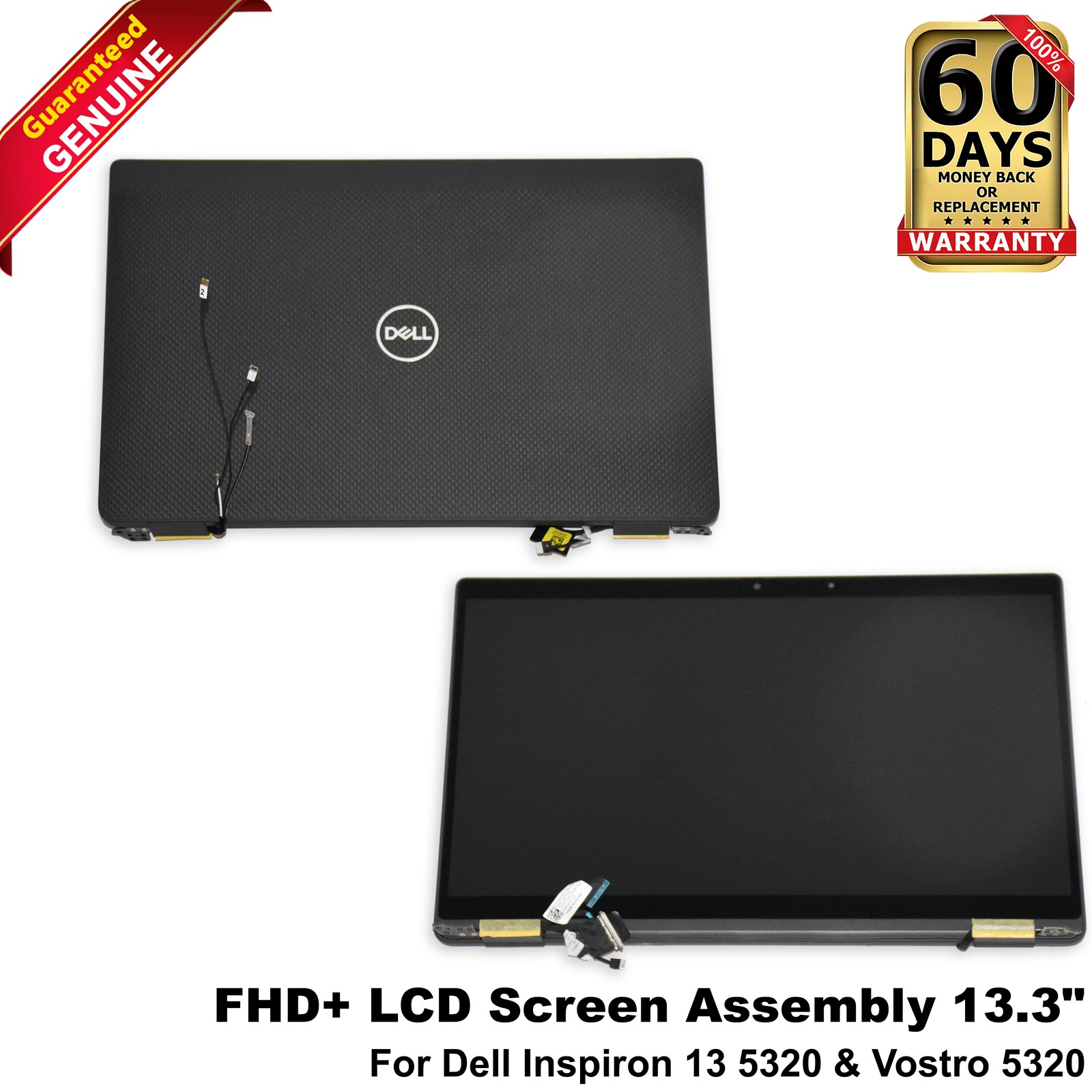 Dell Vostro 5320 13.3" FHD+ 1920x1200 LCD Screen Display Assembly Matte 59G60