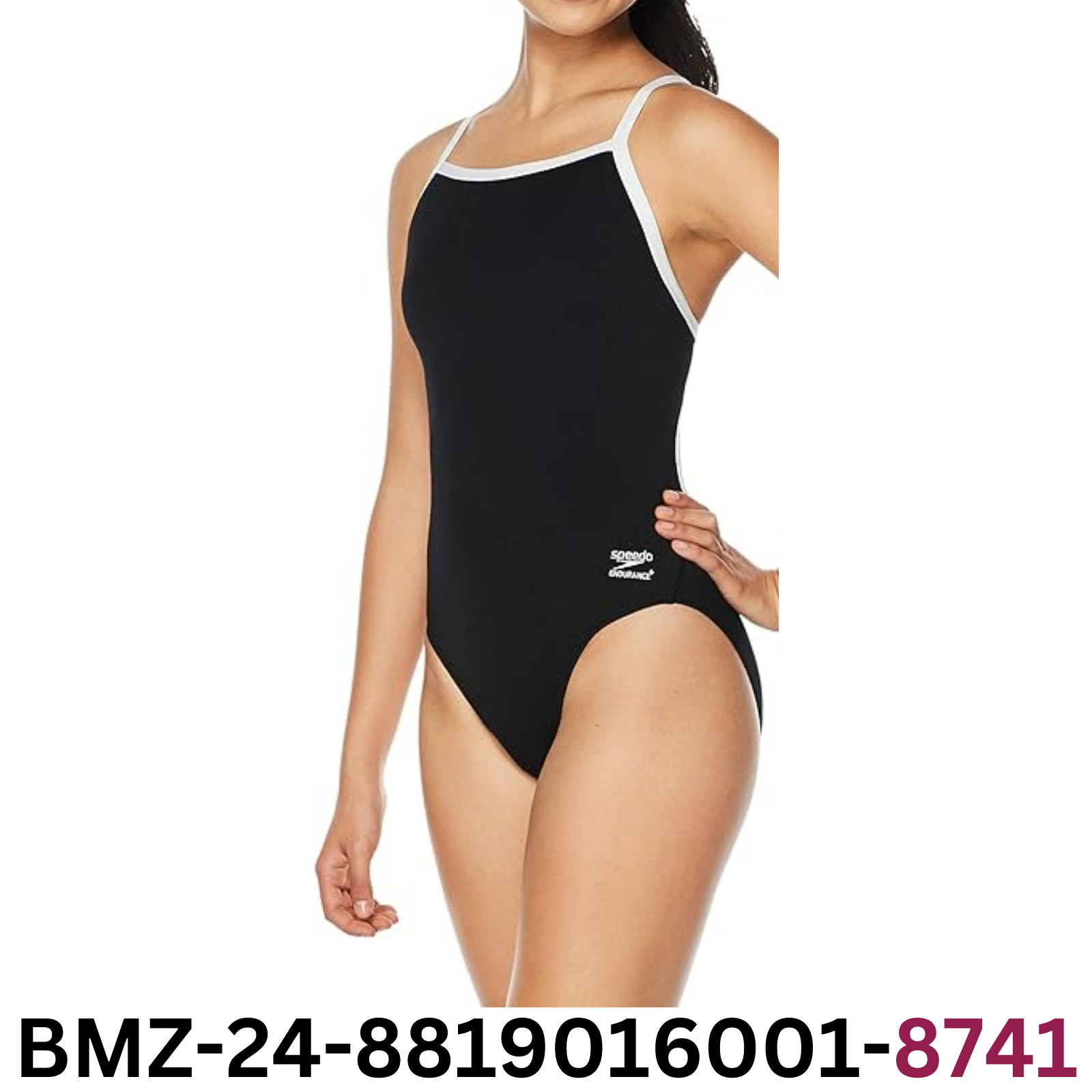 Speedo Women's Swimsuit One Piece Endurance+ Flyback Solid Adult Speedo Black, 8