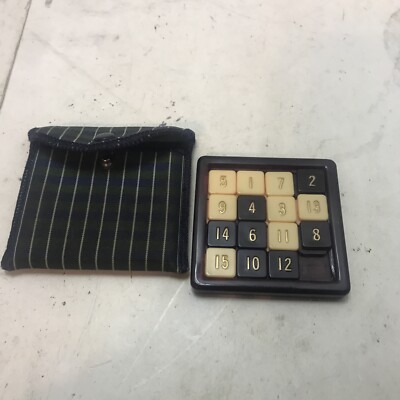 The 15 Puzzle Rudolf Steiner Co Vintage Sliding Number Tile Game 1950 s NYC