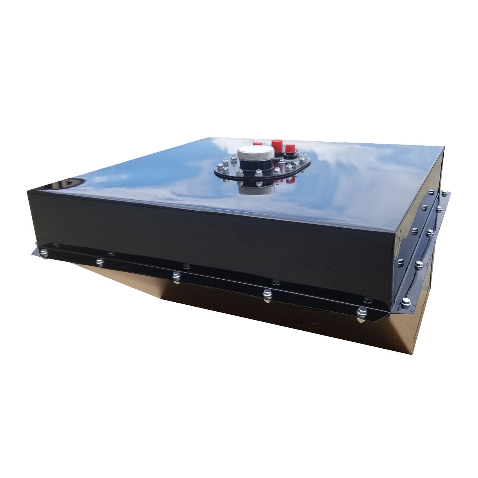 RCI Fuel Cell 26 Gallon w/Black Wedge Can SFI 28.3 RCI Fuel Cell 26 Gallon w/Black Wedge Can SFI 28.3
