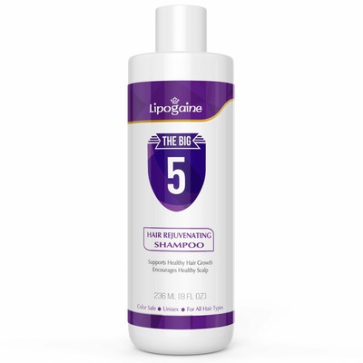 Lipogaine Hair Stimulating All Natural Shampoo for Hair Thinning & Breakage