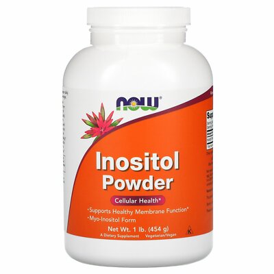 Порошок инозита Now Foods 1 фунт 454 г Гарантированное качество GMP, кошерный, веганский,