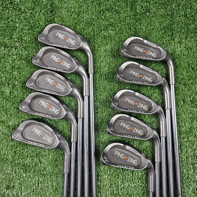 READ Ping Zing Iron Set Orange Dot 1-PW Steel Shaft Reg Flex Kt-M RH 10 Clubs