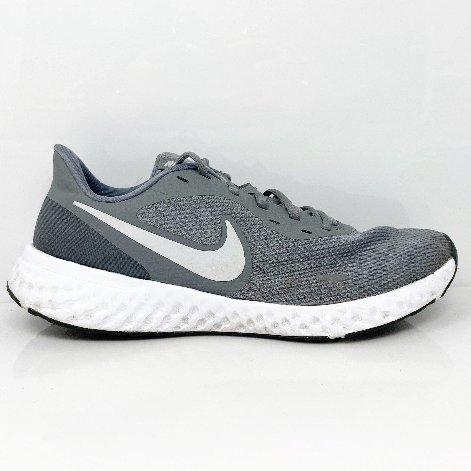 

Nike Mens Revolution 5 BQ3204-005 Серые кроссовки для бега, размер 12, Серый, Revolution 5