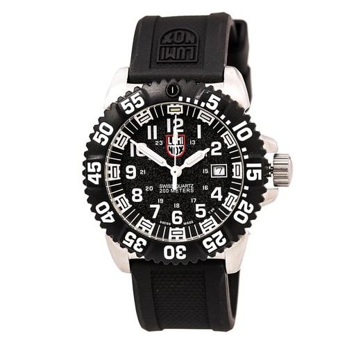 Pre-owned Luminox 3151 Men's White Numeral Steel Colormark Watch