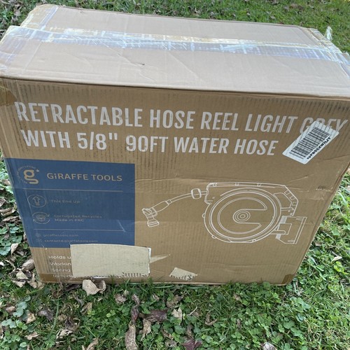 Giraffe Tools 5/8" x 90 ft. Hose Reel Auto Rewind Any Length